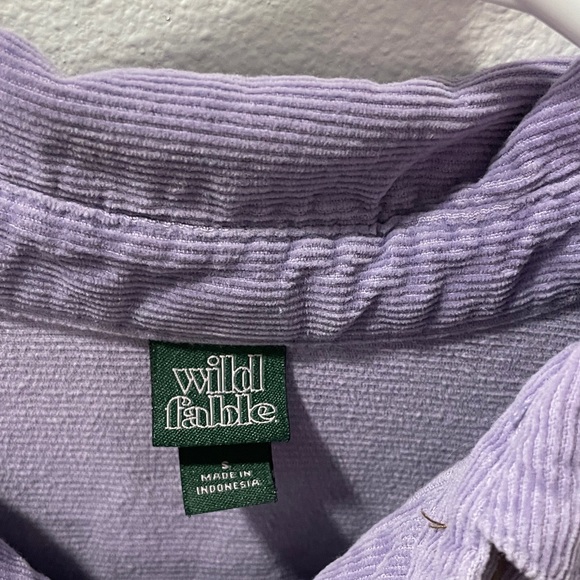 Lavender Corduroy button down - Picture 2 of 4